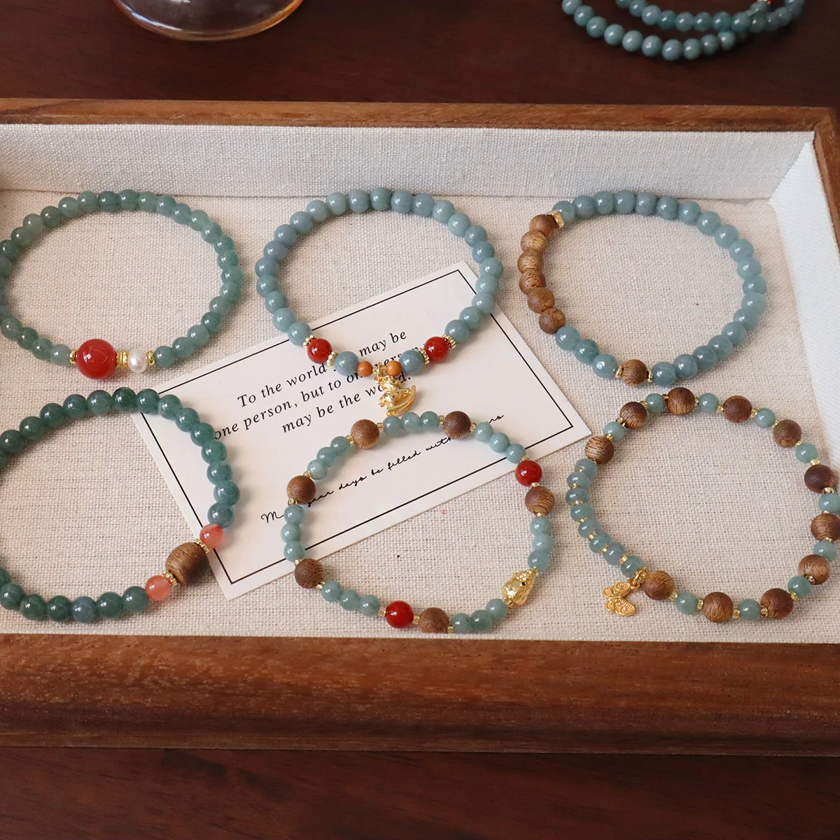 Yellow God of Wealth Handmade Beads