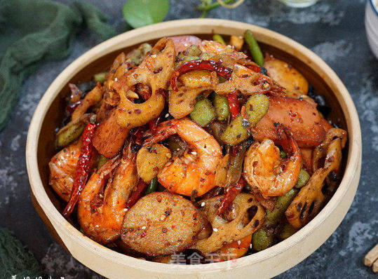 Prawns in a dry pot
