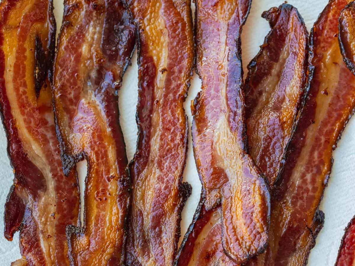 Oven-baked bacon